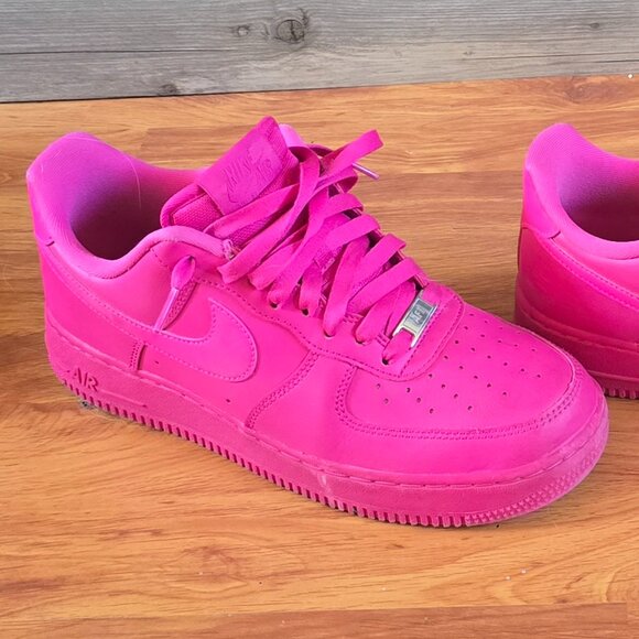 Nike Air Force Ones Sz 10  Fireberry - Picture 3 of 7